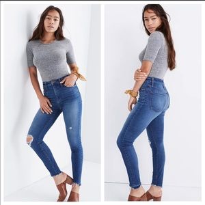 Madewell Curvy High-Rise Skinny Jeans: Drop Step-Hem Edition Size 26